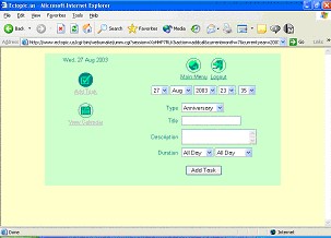 Add Task Screen Shot